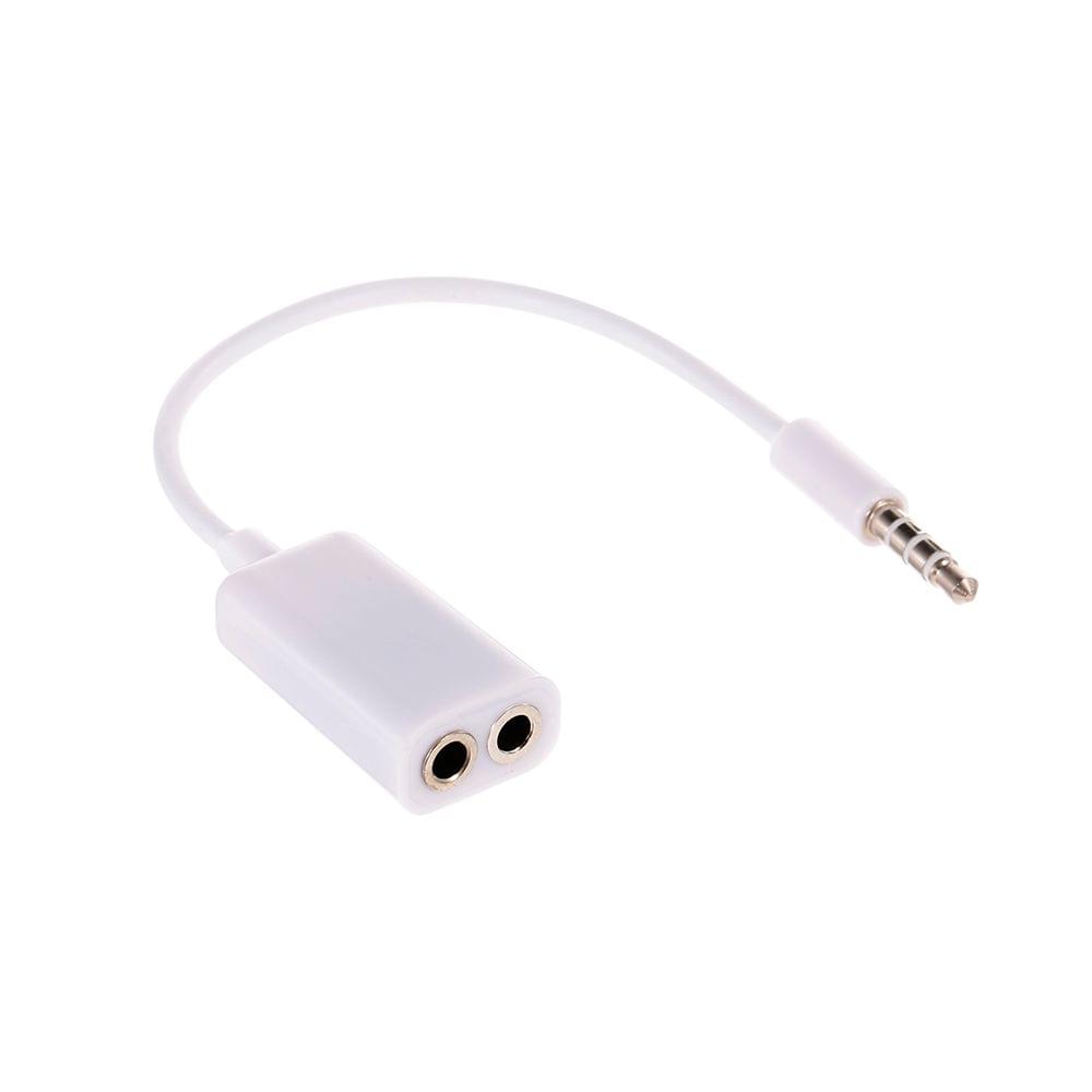 3.5mm Jack Splitter 2 Female to 1 Male Headphone Microphone