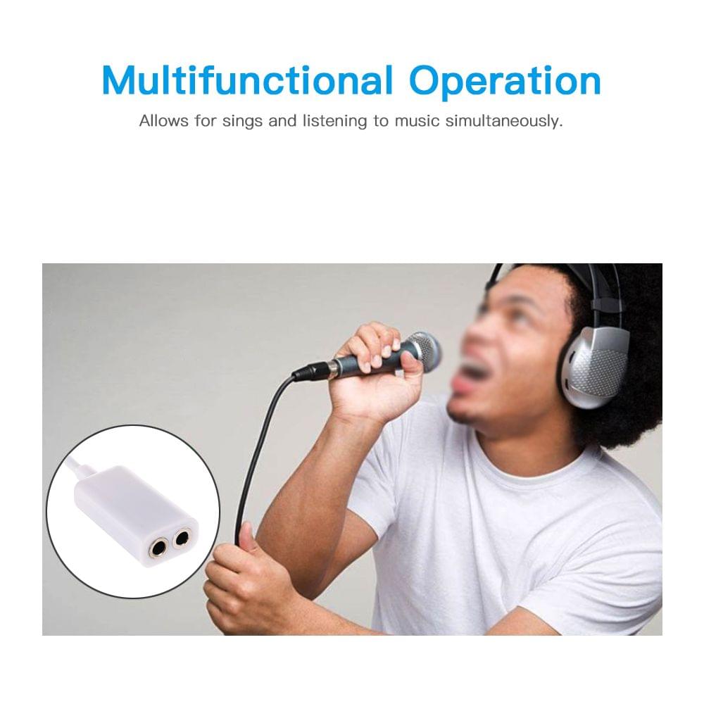 3.5mm Jack Splitter 2 Female to 1 Male Headphone Microphone