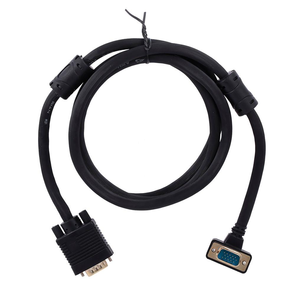 VGA 3+9 RGB 15Pin Male to Male Projector Monitor Cable 90