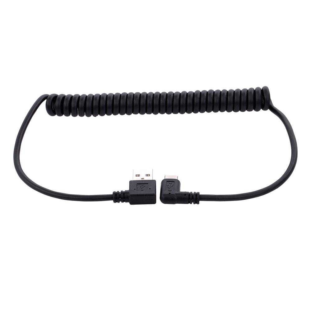 Type C Power Cable Spring Power Line 150cm Charging Cable