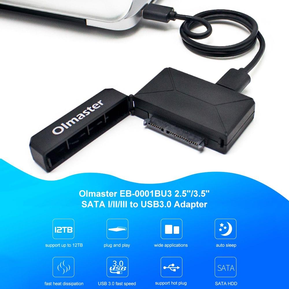 OImaster EB-0001BU3 2.5"/3.5" SATA I/II/III to USB3.0 - EU Plug