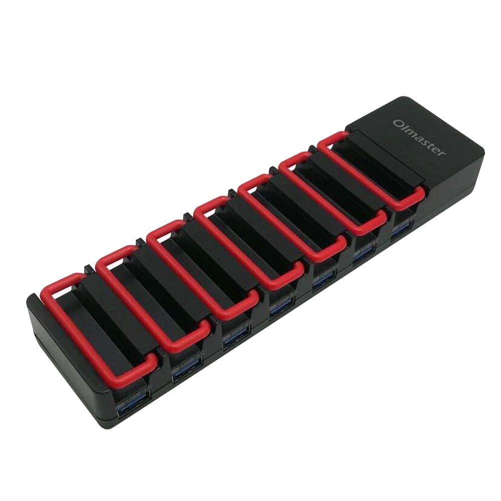 OImaster USB3.0 Hub Adapter 7 Ports Charging Station High - EU Plug
