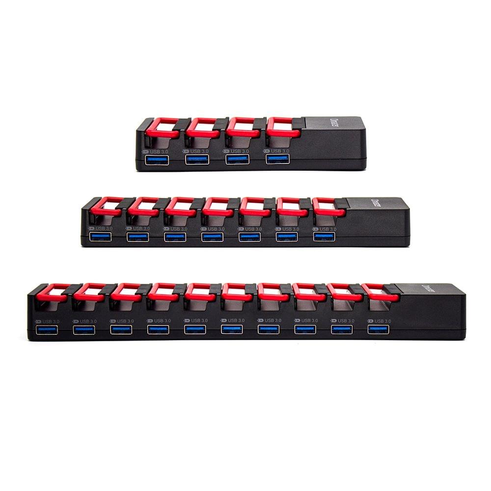 OImaster USB3.0 Hub Adapter 7 Ports Charging Station High - EU Plug