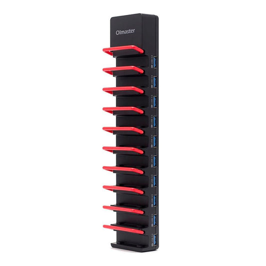 OImaster USB3.0 Hub Adapter 10 Ports Charging Station High - EU Plug