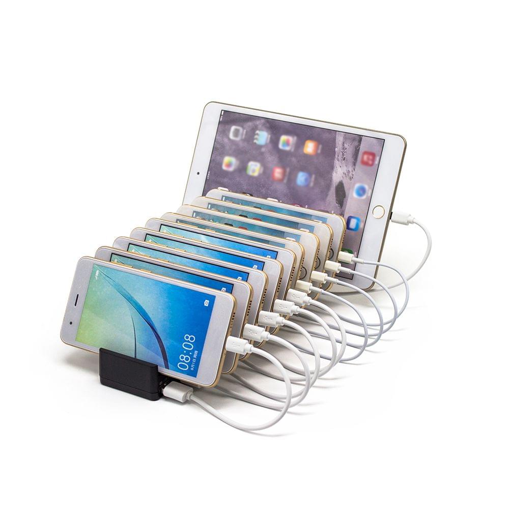 OImaster USB3.0 Hub Adapter 10 Ports Charging Station High - EU Plug