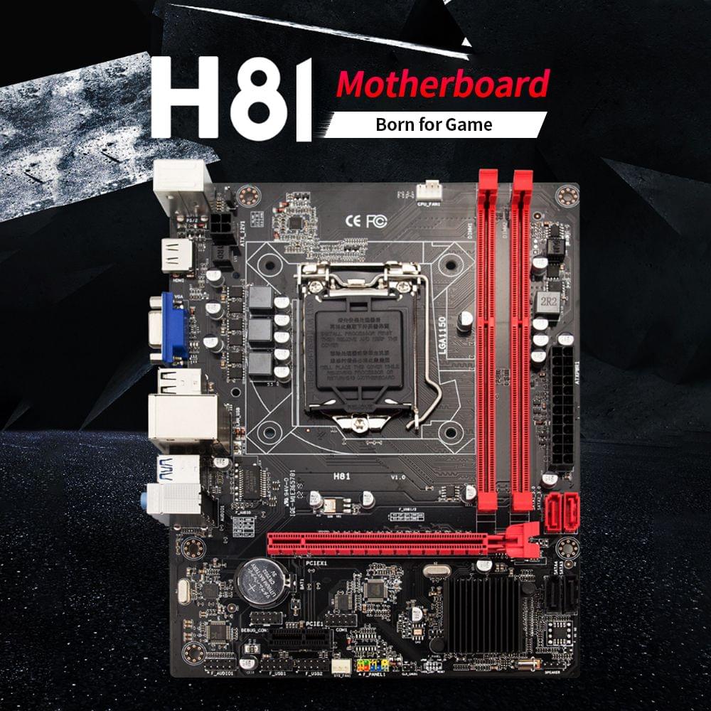 H81 Motherboard LGA1150 DDR3 M-ATX Mainboard Support i3 i5