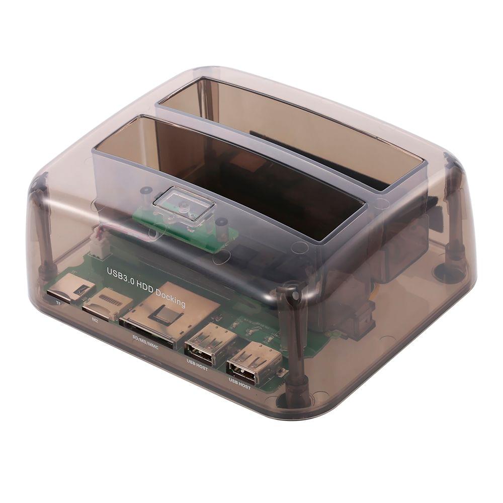 Hard Drive Docking Station USB 3.0 to 2.5/3.5inch IDE&SATA - EU Plug