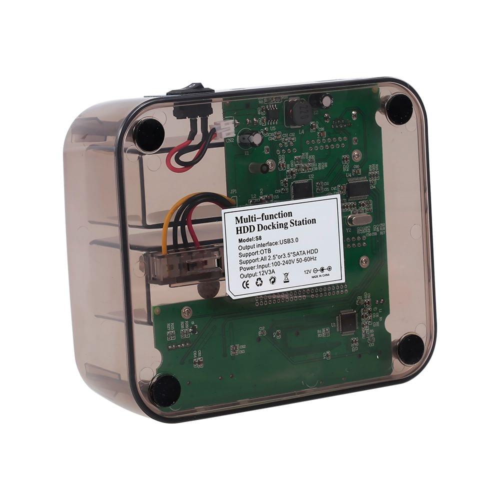 Hard Drive Docking Station USB 3.0 to 2.5/3.5inch IDE&SATA - EU Plug