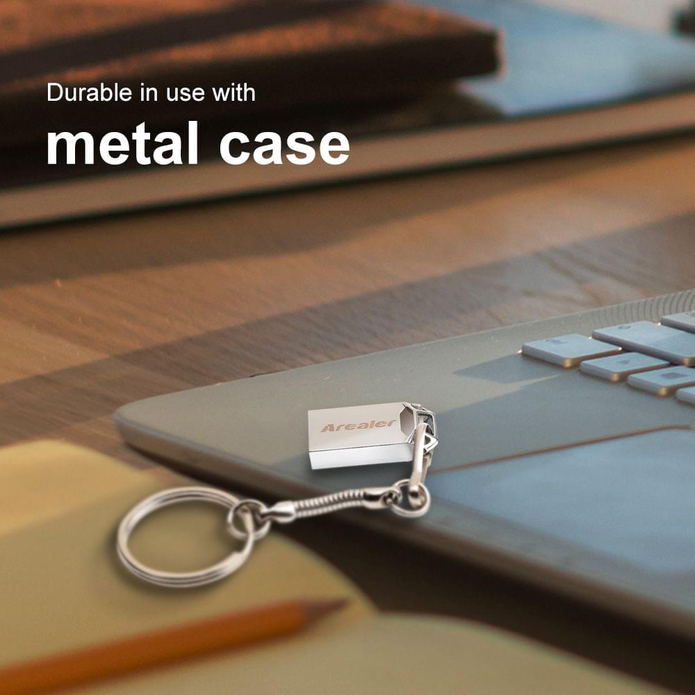 Arealer USB Flash Drive USB3.0 Mini Portable U Disk 16GB - 16GB