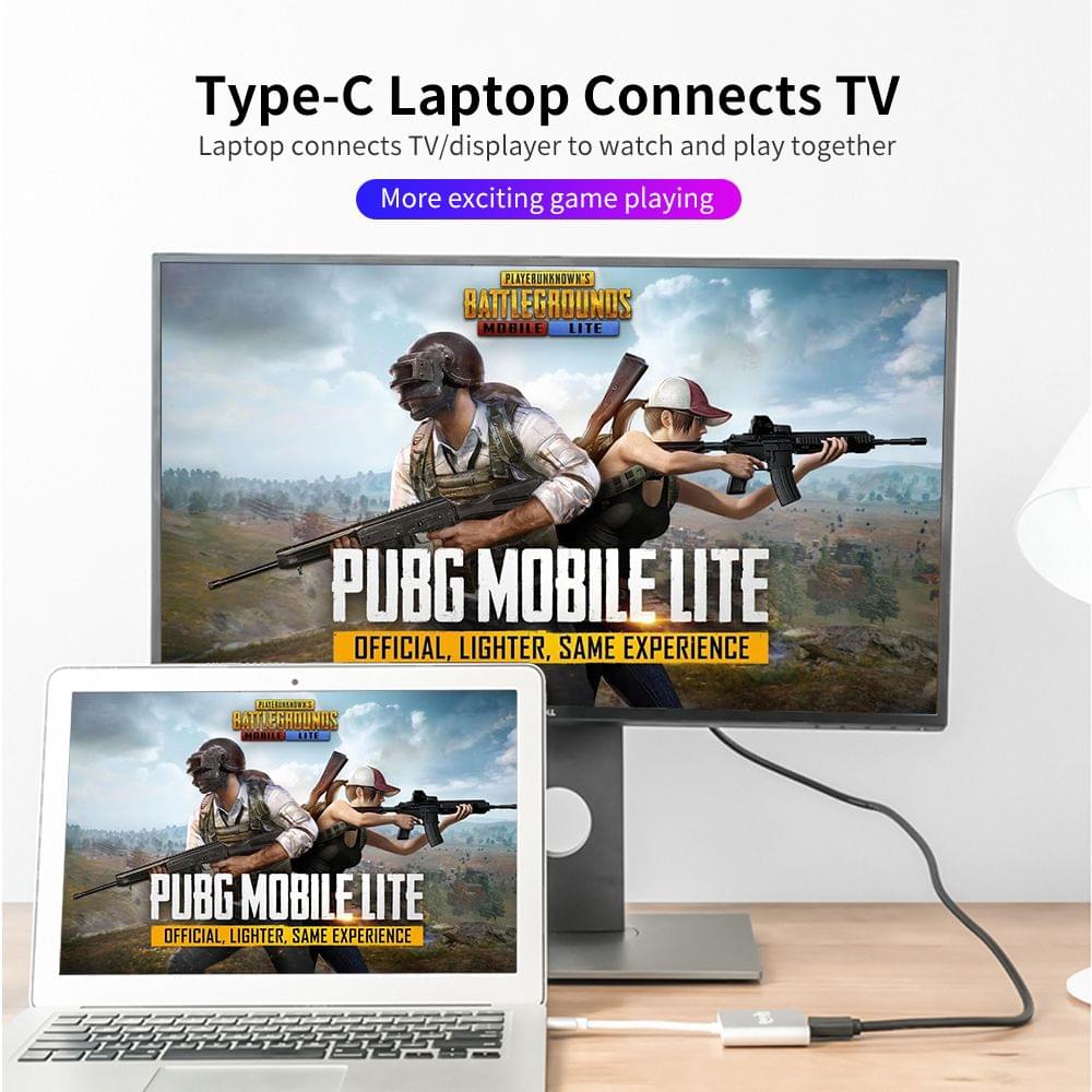 Hugeke 3 in 1 Type-C Expansion Hub USB C to HD/USB3.0/PD