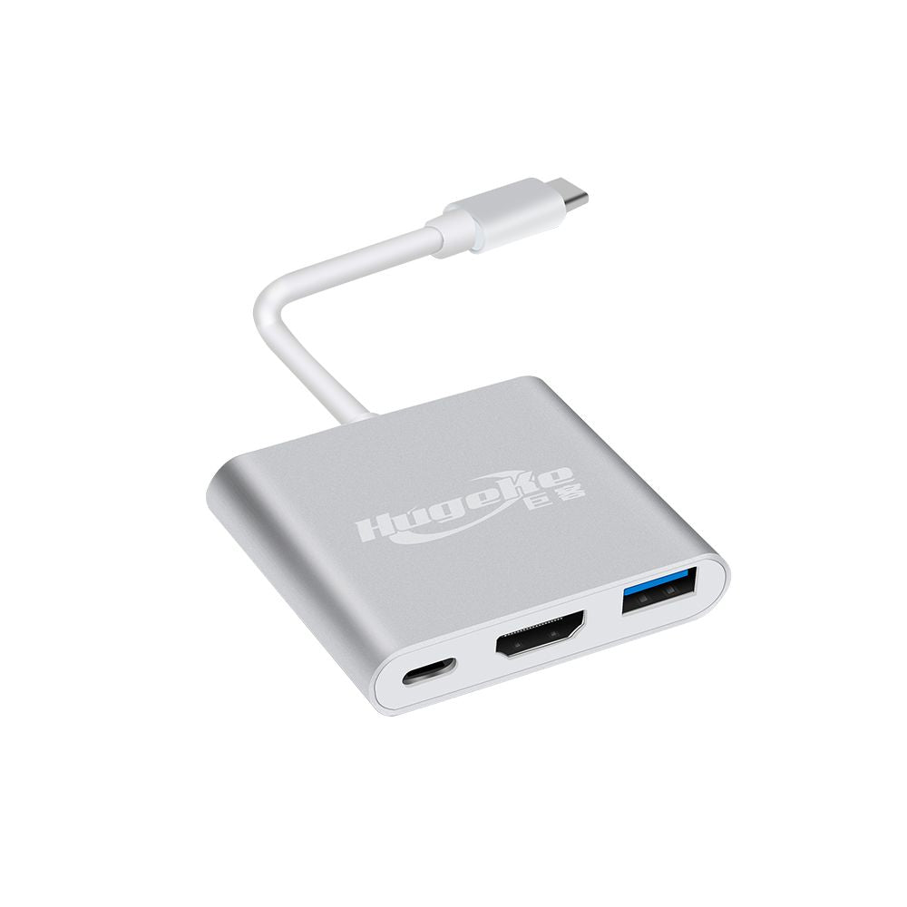 Hugeke 3 in 1 Type-C Expansion Hub USB C to HD/USB3.0/PD