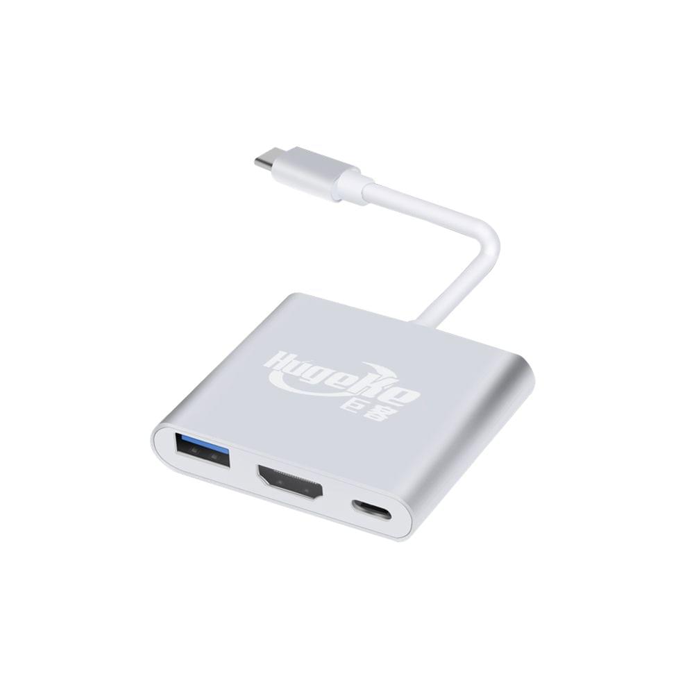Hugeke 3 in 1 Type-C Expansion Hub USB C to HD/USB3.0/PD
