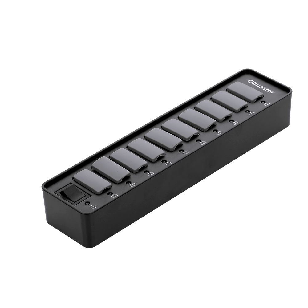OImaster 10 Ports USB3.0 Hub 5Gbps High Speed Hub Fast - EU Plug