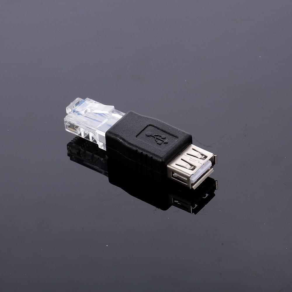 USB to RJ45 Adapter USB2.0 Female to Ethernet RJ45 Male Plug