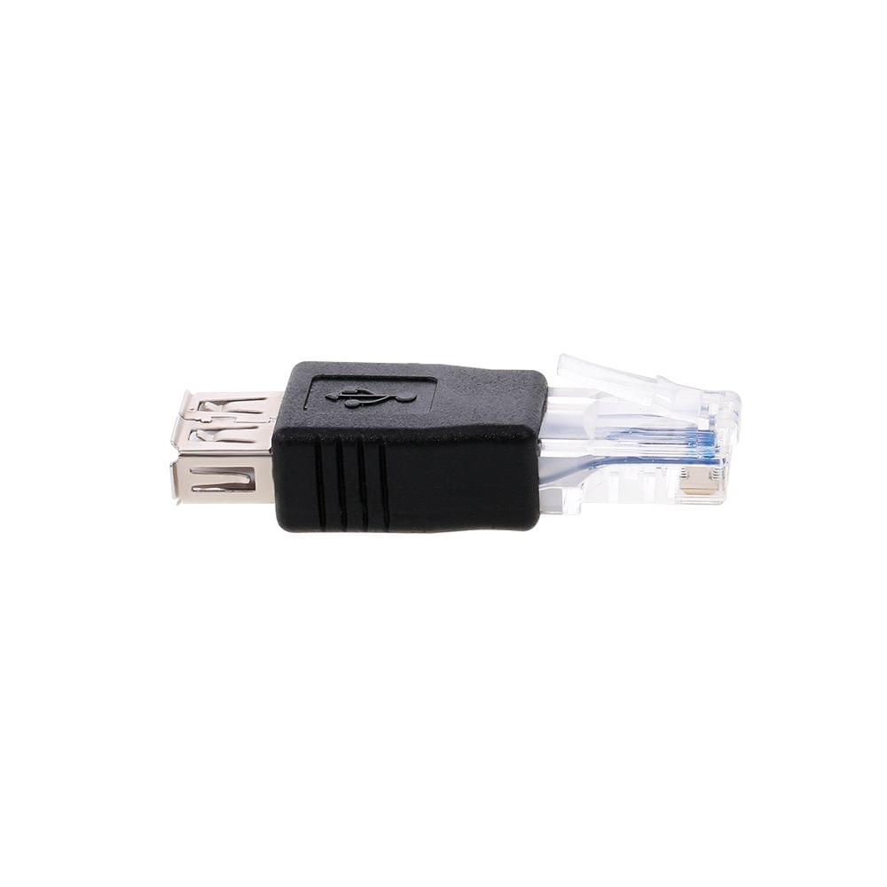 USB to RJ45 Adapter USB2.0 Female to Ethernet RJ45 Male Plug