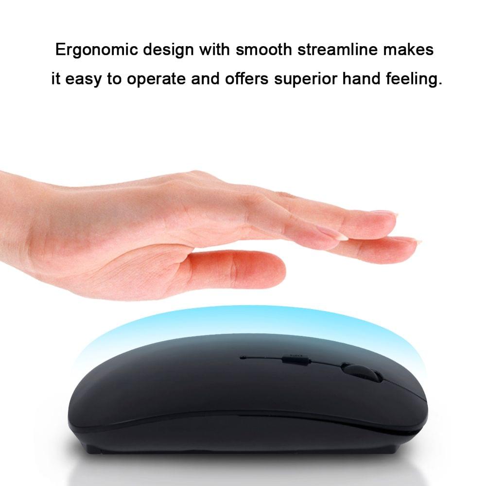 Dual Mode Ergonomic Mouse BT 2.4G Wireless Silent for
