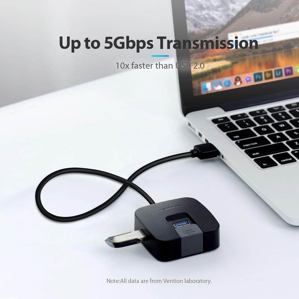 Vention High Speed USB Hub 4-port USB Splitter Hand-Free - 0.5m