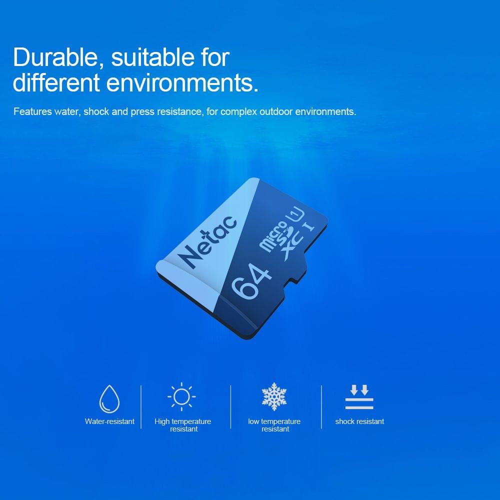 Netac P500 Overseas Version Class 10 Micro SDXC TF Card - 128GB