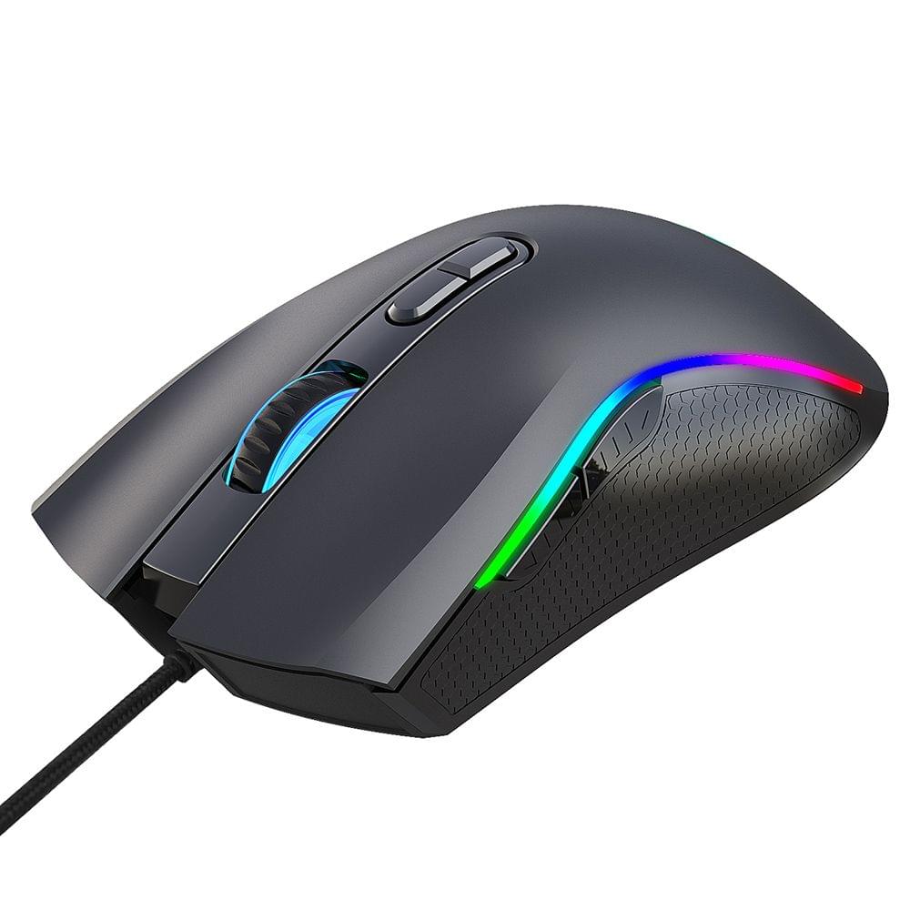 HXSJ Colorful Luminous Gaming Mouse Wired Mouse Six