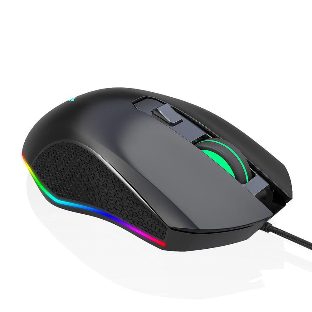 HXSJ 6400DPI Wired Gaming Mouse Four Adjustable DPI RGB
