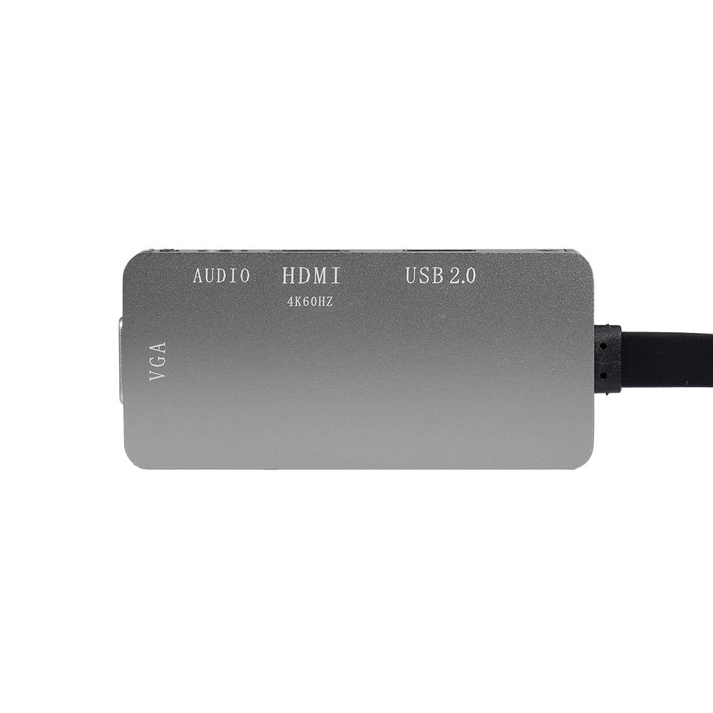 USB3.1 Type-C to HD VGA USB2.0 Converter with Audio Jack for