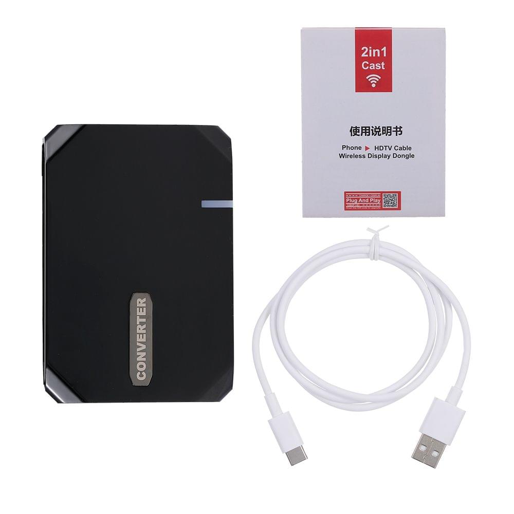 2 in 1 Screen Mirroring  Video Converter HD VGA Wireless
