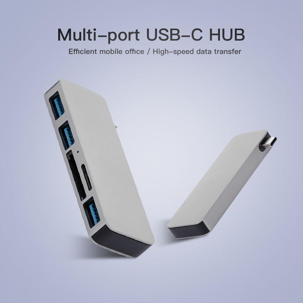 5IN1 Multi-port USB-C HUB to USB 3.0 Type-C Converter