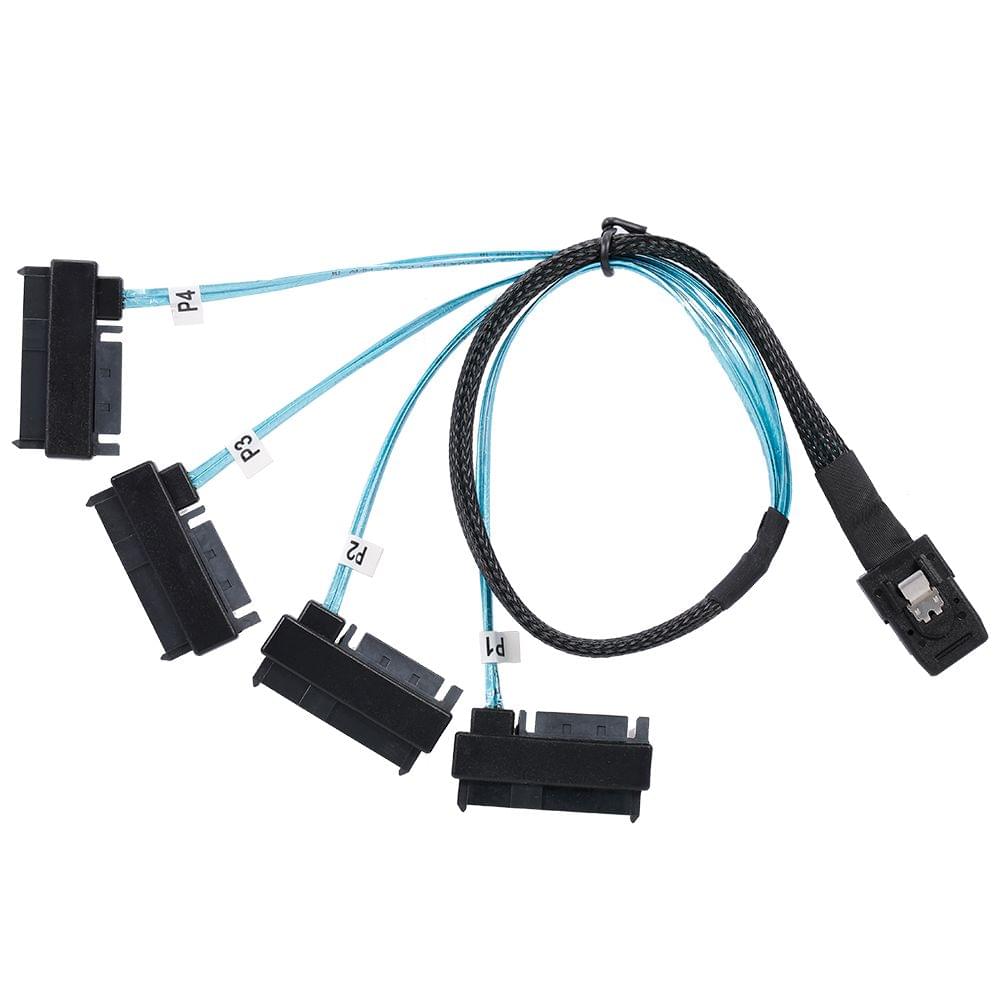 MINISAS36P-4*SAS29+15P 4-channel High Speed Copper Cable - 0.5m