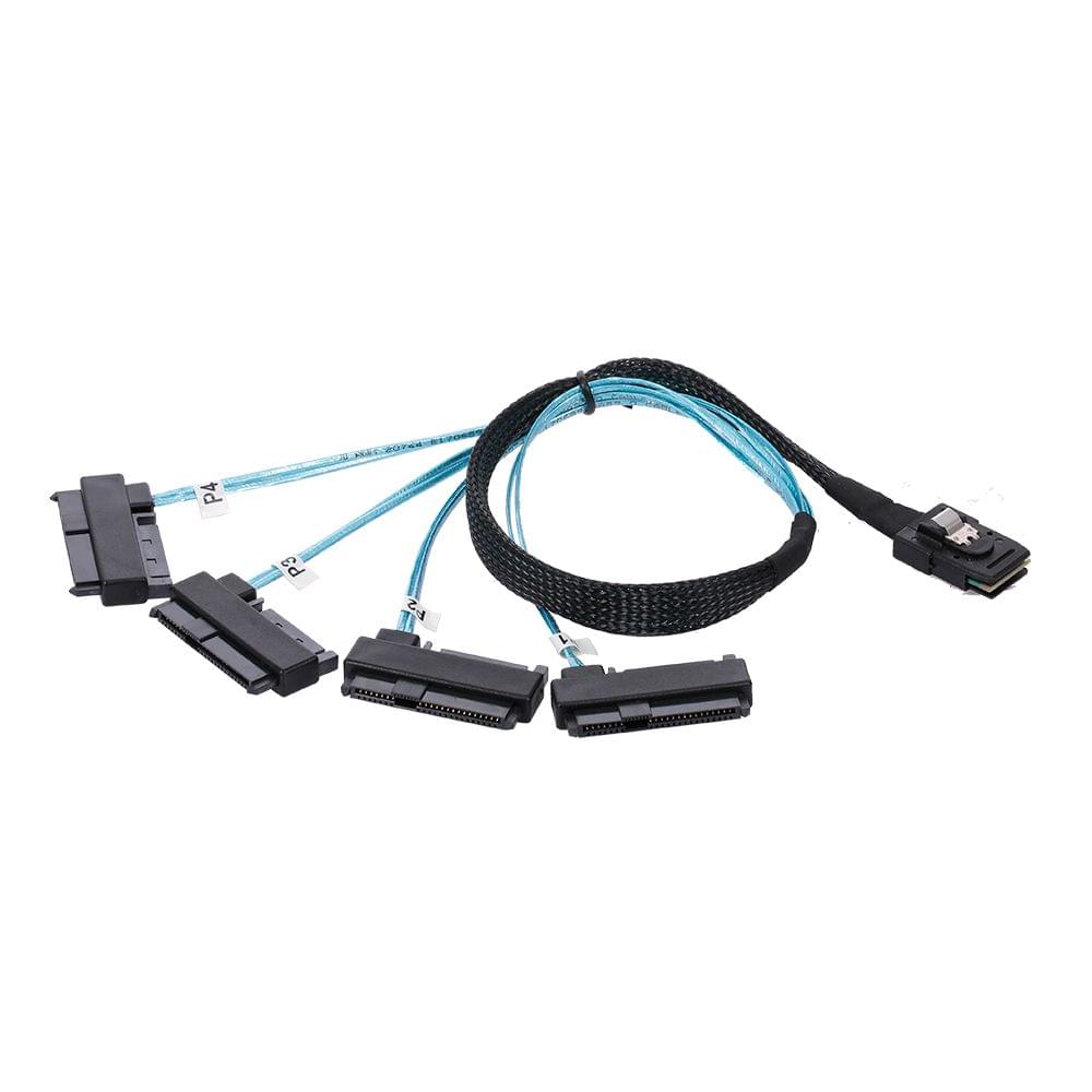 MINISAS36P-4*SAS29+15P 4-channel High Speed Copper Cable - 0.5m