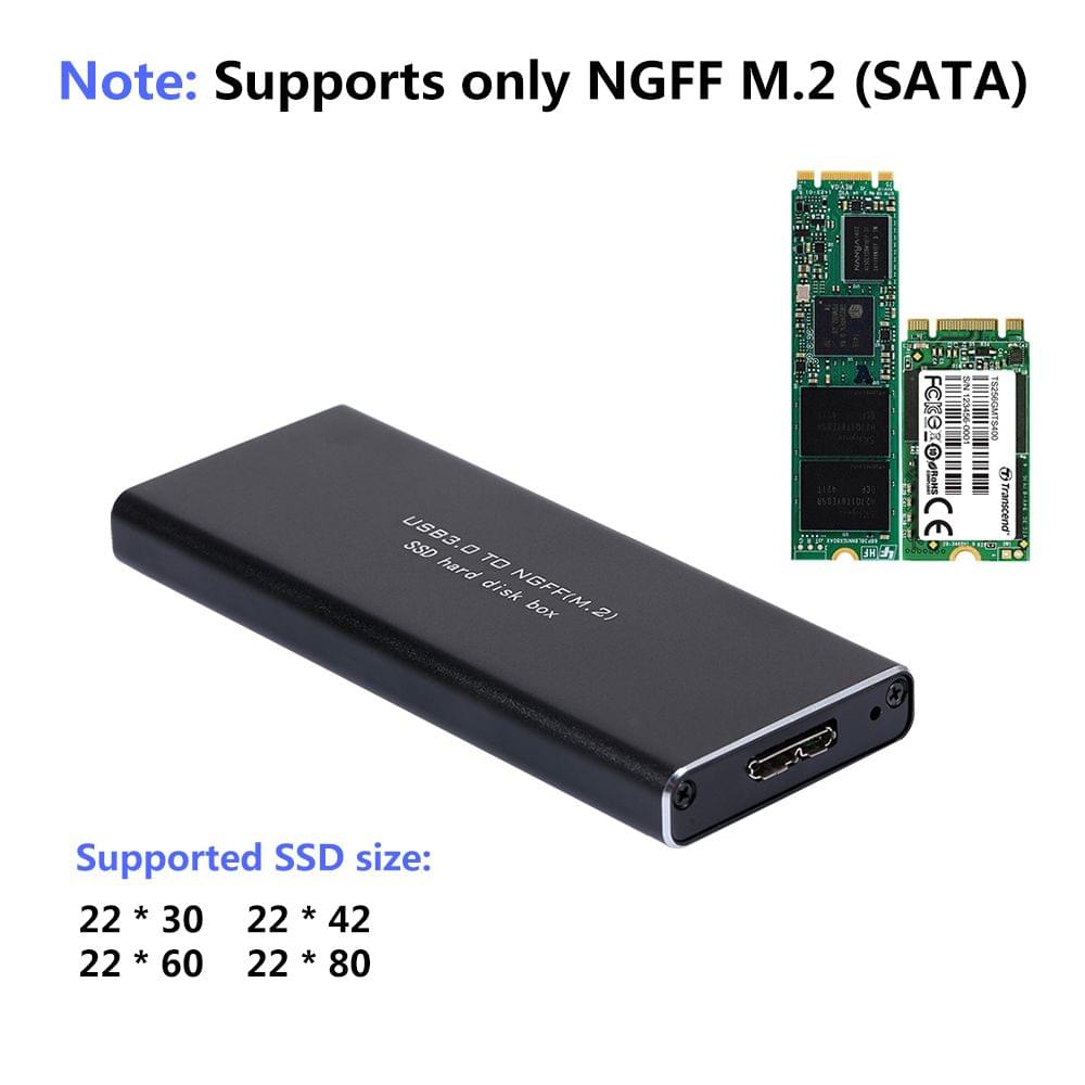 Hard Disk Case M.2 NGFF to USB3.0 SSD Adapter External Hard