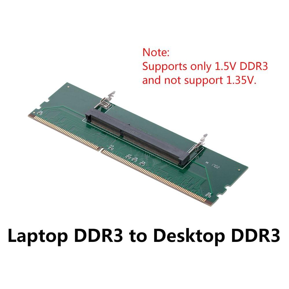 DDR3 Laptop to Desktop DDR3 Memory RAM Connector Adapter