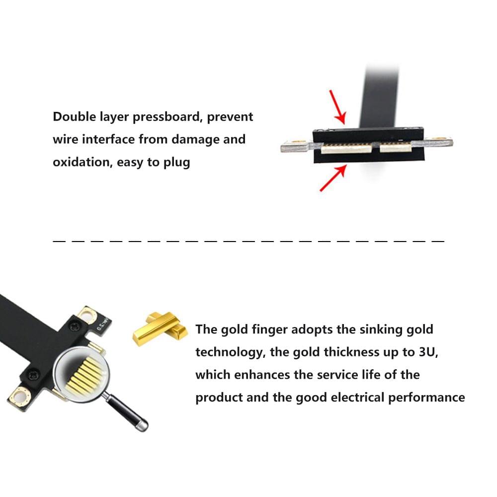 PCI-E PCI Express 36PIN 1X Male to Male Extension Cable 20cm