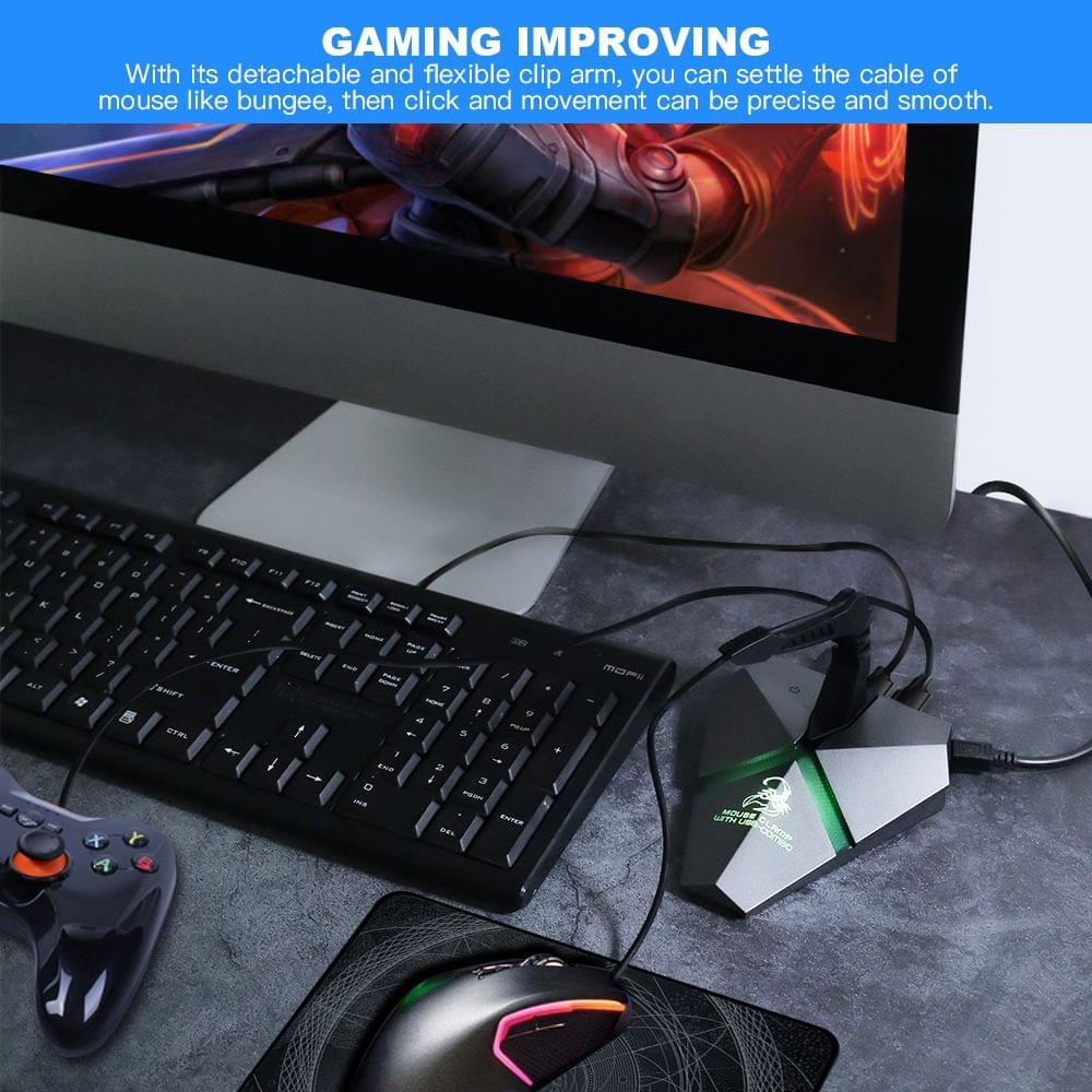 High Speed 3-Port USB2.0 Data Gaming HUB Mouse Bungee USB