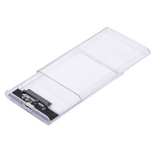 2.5'' USB3.0 Transparent Hard Drive Case Portable High-speed