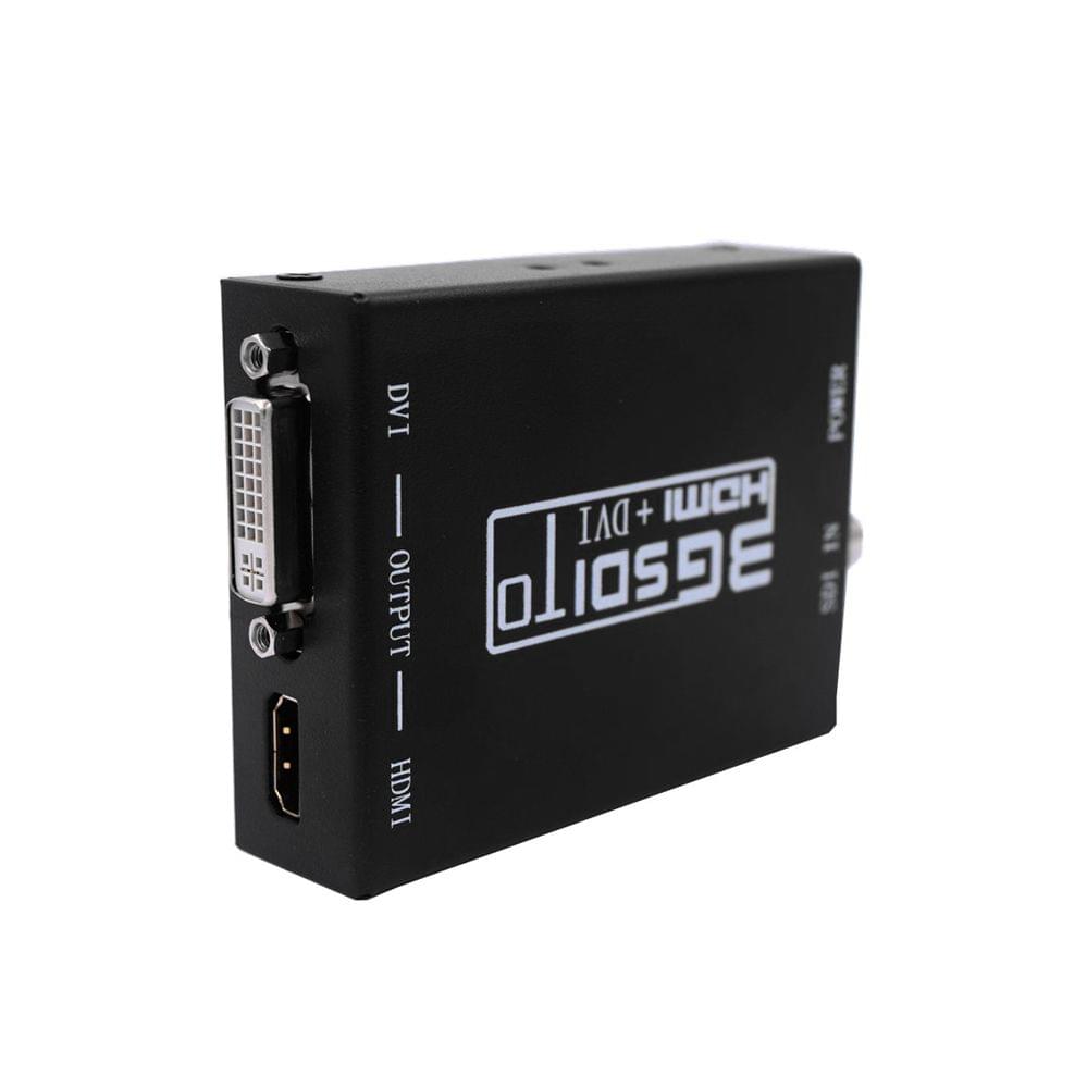 NK-A8 3G SDI to HDMI + DVI Converter 1080P HD Video SD-SDI - EU Plug