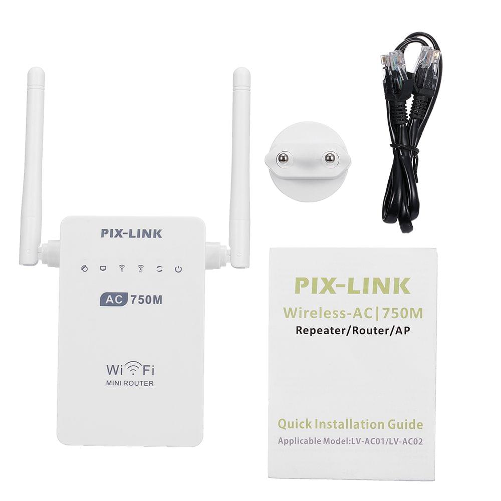 AC02 Dual Band 2.4GHz/5GHz 750Mbps Wifi Repeater Extender - EU Plug
