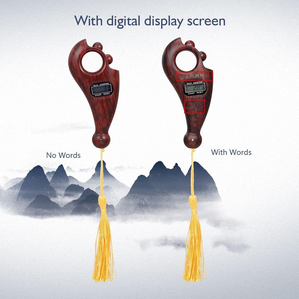 Digital Counter Buddha Beads Counter Buddhist Decompression - With words