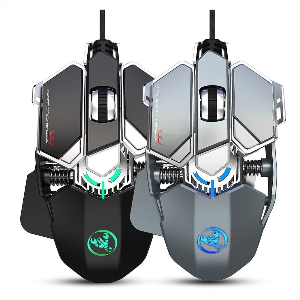 HXSJ J600 Wired Gaming Mouse Nine-key Macro Programming