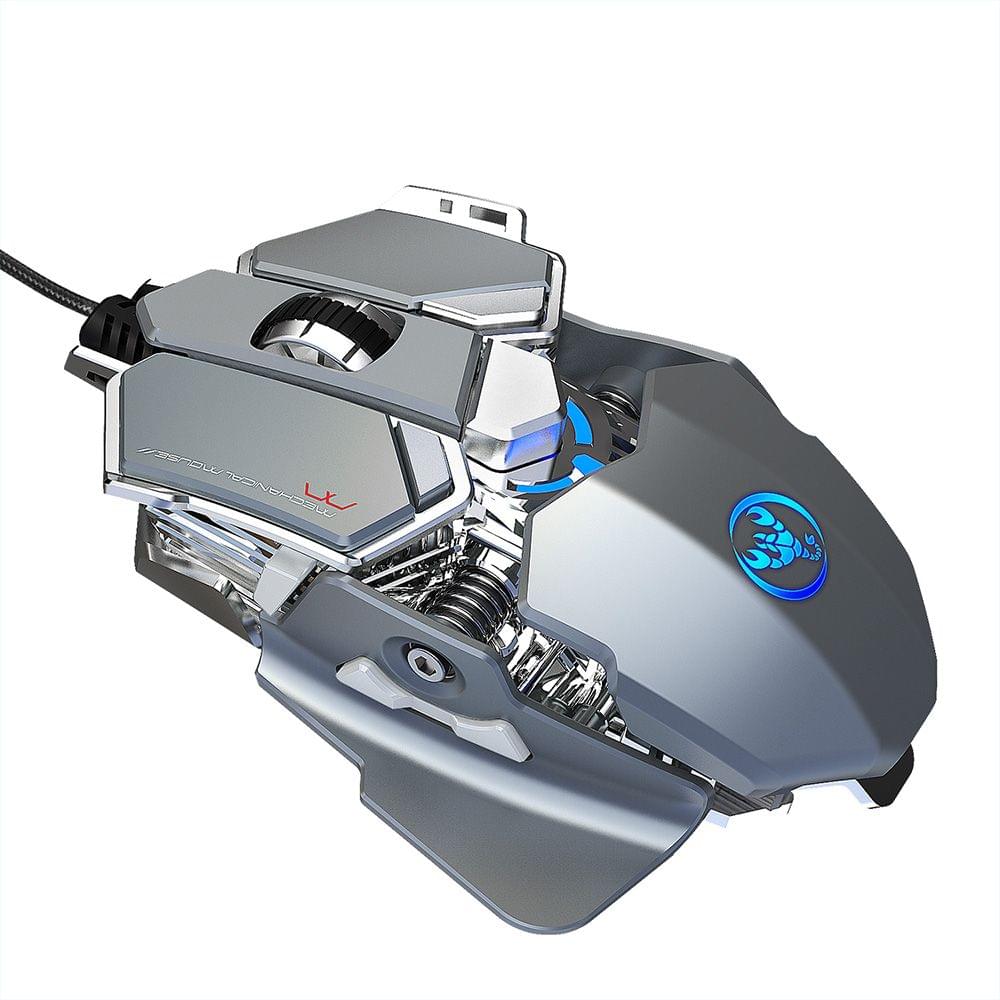 HXSJ J600 Wired Gaming Mouse Nine-key Macro Programming