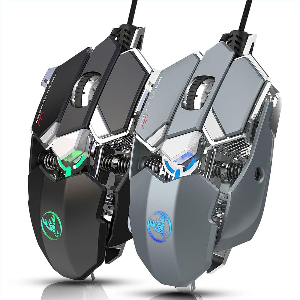 HXSJ J600 Wired Gaming Mouse Nine-key Macro Programming