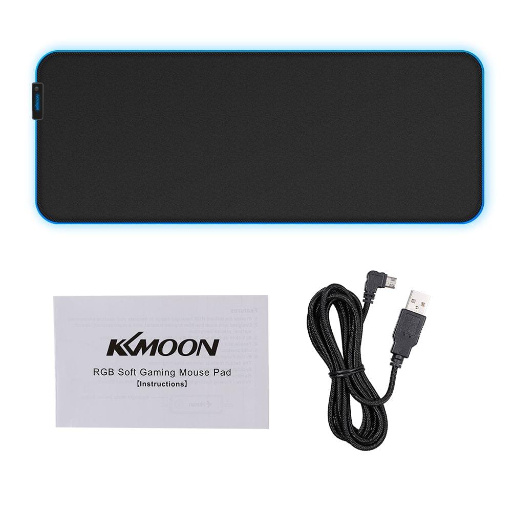 KKmoon 800*300*4mm RGB Soft Gaming Mouse Pad Glowing Mouse