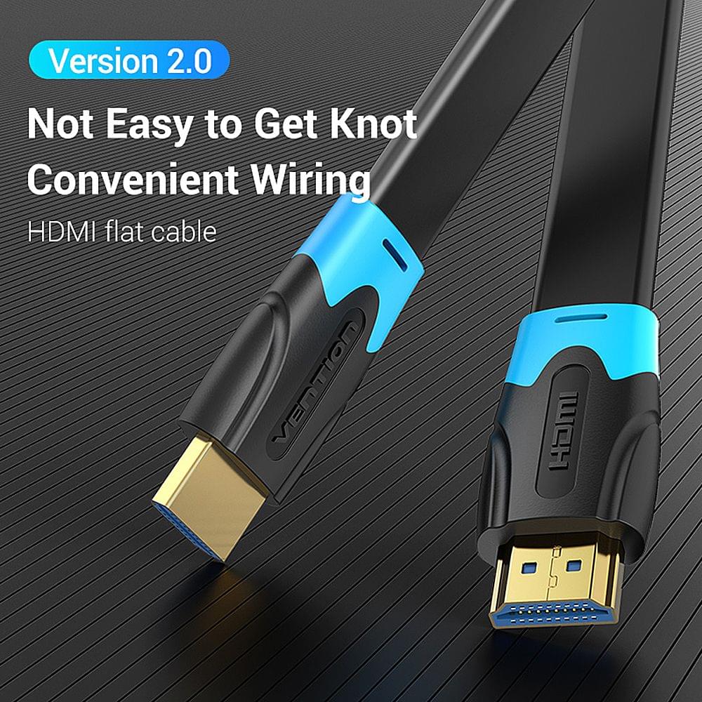 Vention HDMI2.0 Flat Cable 3D 2160P Data Wire HDMI For HDTV - 2m