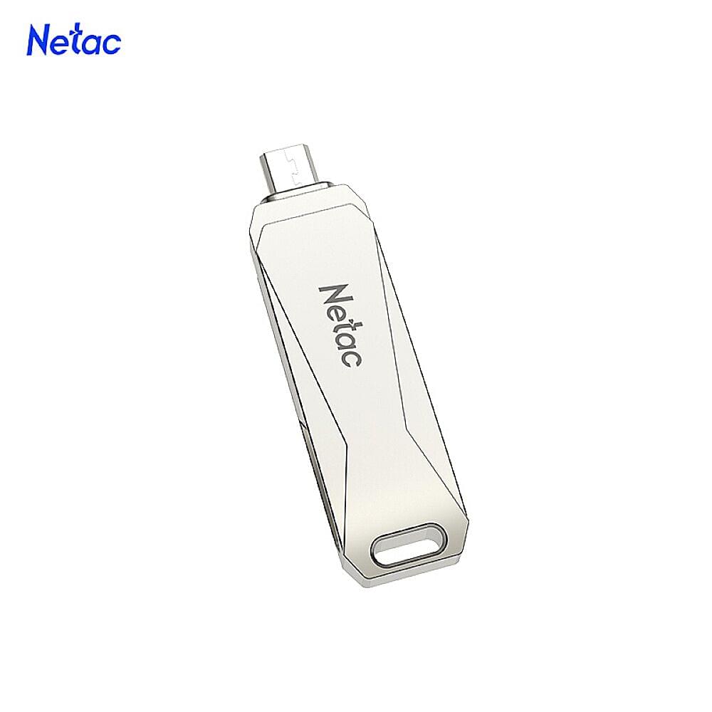 Netac U381 32GB Micro USB + USB Double Interface Flash Drive - 32GB