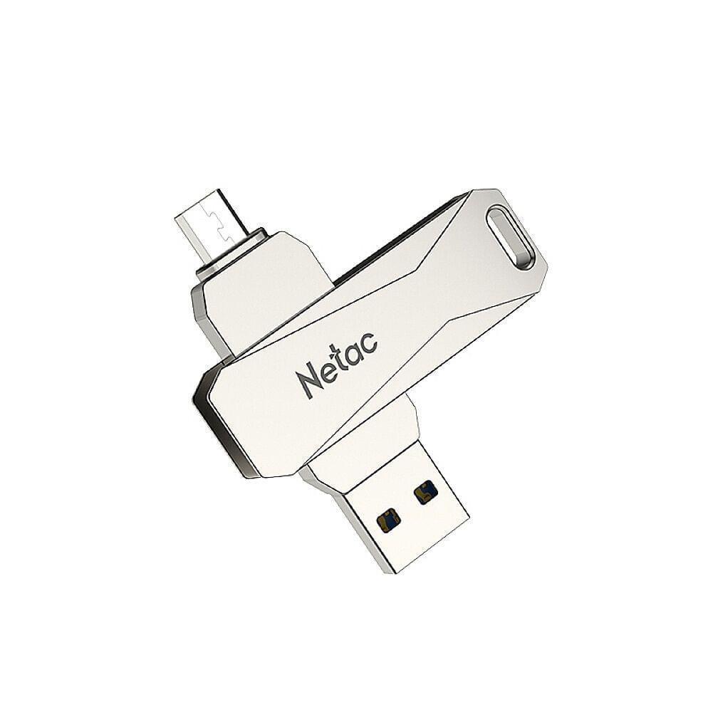 Netac U381 32GB Micro USB + USB Double Interface Flash Drive - 32GB