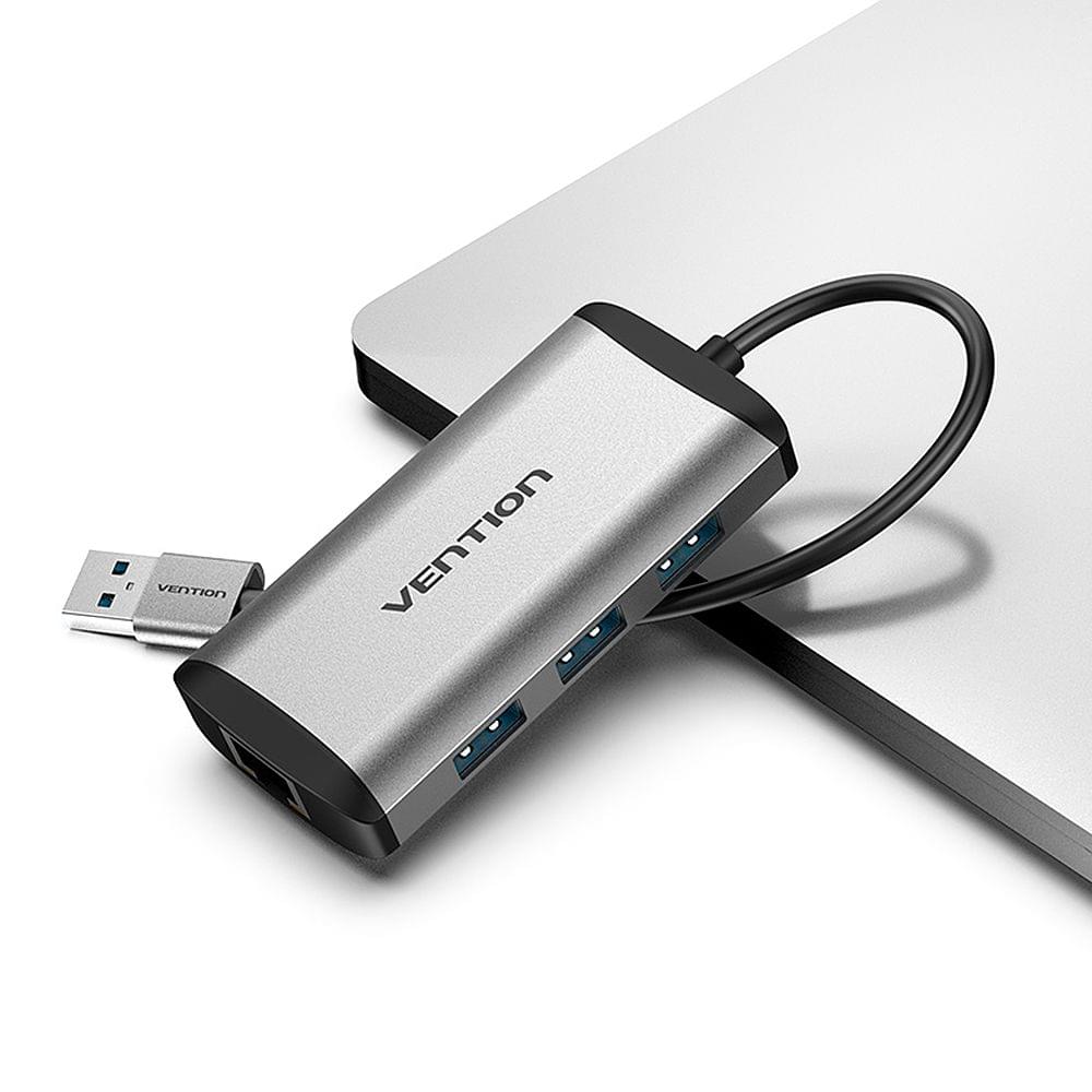 Vention CKBHB 4IN 1 USB HUB USB to 3 * USB 3.0 + RJ45 Port