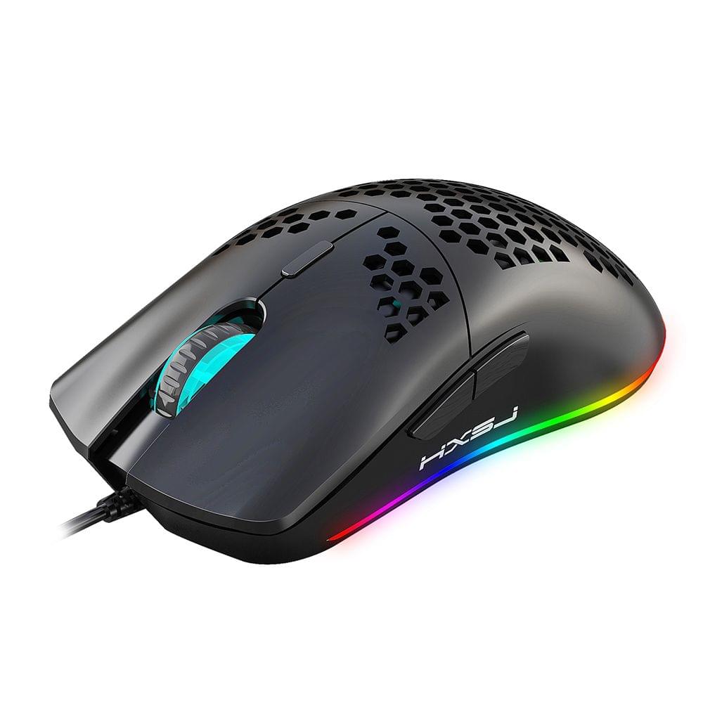 HXSJ J900 USB Wired Gaming Mouse RGB Gaming Mouse with Six