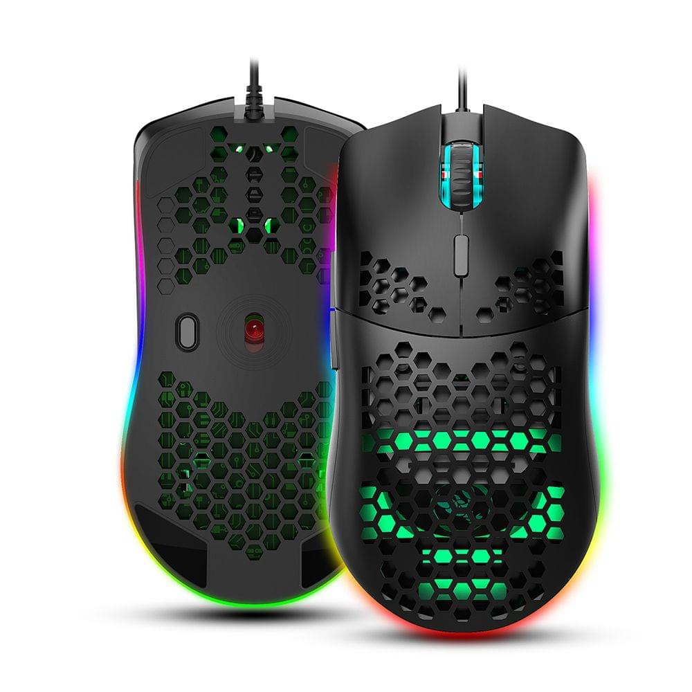 HXSJ J900 USB Wired Gaming Mouse RGB Gaming Mouse with Six