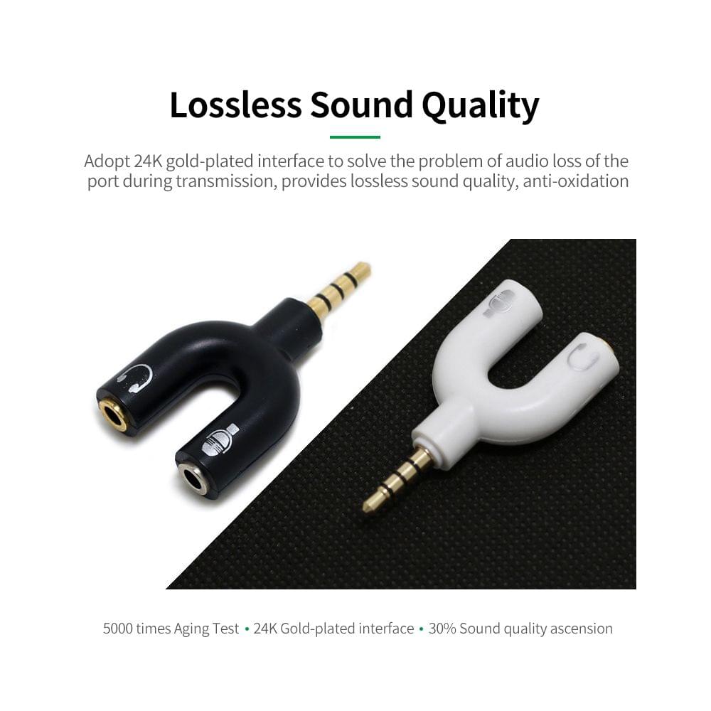 3.5mm Audio Adapter U-type Audio Converter Earphone