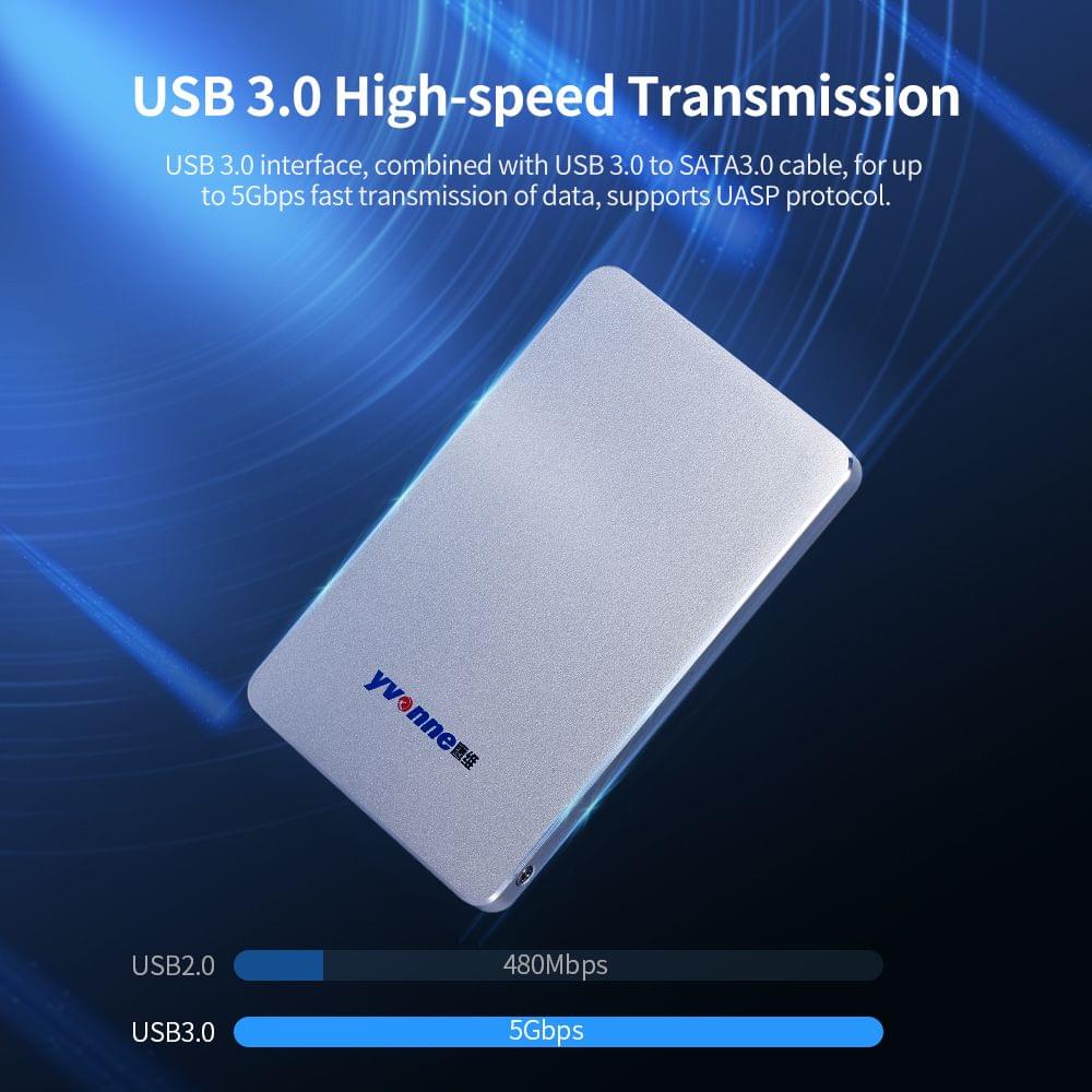 Yvonne 2.5" USB 3.0 60GB HDD External Mobile Hard Drive