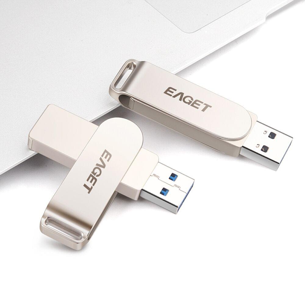 Uniqkart F60 USB Flash Drive 128GB Metal U Disk USB3.0 Portable - 128GB